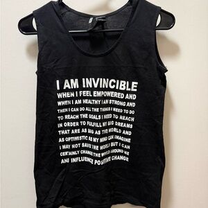 Norma Kamali Black Graphic Tank Top